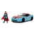 Avtomobilček Marvel Doctor Strange Chevy Corvette 2006 Jada kovinski z odpirajočimi elementi in figurica Doctor Strange dolžina 22 cm 1:24