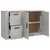 Komoda siva boja betona 100x33x59,5 cm od konstruiranog drva