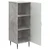 Kreveta Betonska siva 33 x 34,5 x 89,5 cm Konstruirano drvo