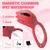 SuperLove Wearable Panty Vibrator with Remote & App Red
