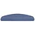 Prostirke za stepenice 30 kom 65x24x4 cm plave poluokrugle velike