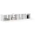 TV zidni ormar Zidne 2 pcs Bijelo 78,5 x 31 x 29,5 cm