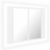 LED kupaonski ormarić s ogledalom bijeli 60x12x45 cm akrilni