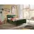 MID.YOU OBLAZINJENA POSTELJA 140 cm x 200 cm , tekstil, leseni material olivno zelena