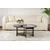 Hanah Home Klub sto Moira, O90x41cm, Crni