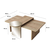 Hanah Home Klub sto 2 u 1 Luna 2, Krem