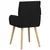 Trpezarijske stolice 4 pcs Tkanina Crna 60 x 56 x 96 cm