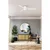 FARO 33828WT1S- LED prigušiva ventilator PUNT TUB M 18W/230V CCT prečnika 132 cm bela WT + daljinski upravljač