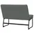 Klupa tamnosiva 100 x 75 x 76 cm od tkanine