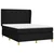 Vidaxl Box spring posteljni z vzmetnico črn 140x190 cm blago