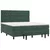 Vidaxl Box spring postelja z vzmetnico temno zelena 180x200 cm žamet