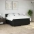 vidaXL vidaXL Box spring postelja z vzmetnico črn 200x200 cm blago, (21307724)