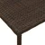 Vidaxl vidaXL Pravokotna rjava vrtna klubska mizica 80x40x37 cm