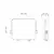 LED spoljni reflektor MILKY LED/30W/230V 4000K IP65 crna