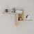 Hanah Home Zidna polica Raf-04-Ff-1, 100x50x18 cm, Hrast