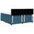 Vidaxl Box spring postelja z vzmetnico modra 180x200 cm žamet