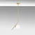 Opviq Luster Dolunay-143-1, 15cm, IP20, Belo-zlatne boje
