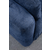 ATELIER DEL SOFA Amaris 3 Seater With Pouffe Navy Blue ugaona sofa