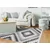 Decormat PVC podloga Sivi geometrijski vzorec 120x180 cm