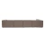 Atelier del Sofa Ugaona garnitura Mora X-Oval-L1-O1-O1-R1, 320x235x69 cm, Smeđa