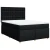 vidaXL Box spring postelja z vzmetnico črna 140x200 cm blago