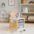 Lesena večnamenska kocka Safari Montessori Baby Mix