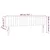 Vidaxl Posteljno vzglavje modra 180x5x78/88 cm blago
