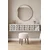 Hanah Home komoda Arex 120, 120 cm, bela / srebrna