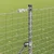 Ograda s postovima Srebrno 1,6 x 10 m Čelik i PVC