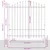 Vrtna Ograda 4 pcs Siva 170 x 215 cm Čelik s prahom premazan