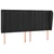 Krevet box spring s madracem LED crni 180x200 cm baršun
