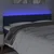 Vidaxl vidaXL Vzglavje postelje z LED modro 160x5x78/88 cm blago