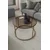 Hanah Home Royal klub sto O 75 cm, antik / bronzano staklo