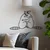 WallXpert metalni zidni ukras RT-LINEDECO-010, linijski rakun, 58,5 x 34 cm, crni