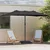 Vrtni suncobran Crna 385 x 209 x 244 cm Poliester