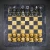 Šah Set Marble Black & Brown 30 x 30 cm
