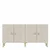 Hanah Home komoda Squarel 180, 180 cm, bela / travertin