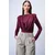Trend Alacati Stili Ženska bluza Alc-X15063, Bordo