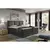 MID.YOU POSTELJA BOXSPRING 140 cm  x 200 cm , tekstil antracit