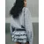 MANGO Bluza CUMIN  modra / pastelno modra / rjava / bela