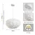 Brilagi - Luster na sajli FEATHER 3xE27/40W/230V O 50 cm bela