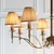 Endon 63629 - Luster na lancu STANFORD 8xE14/40W/230V mesing/bež