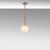 Opviq Visilica Metalna Staklena, 15x15 x61cm, Bakar