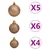 Umjetno osvijetljeno božićno drvce s kuglicama bijelo 120cm PVC