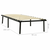 Okvir za krevet crni metalni 90 x 200 cm