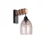 Brilagi - Zidna svetiljka WOOD GLASS 1xE27/60W/230V borovina/crna/zadimljena bež