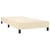 Vidaxl Box spring postelja z vzmetnico krem 80x200 cm blago