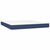 shumee Box spring postelja z vzmetnico modra 160x200 cm blago