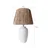 Opviq Stona lampa E27 Socket, Belo-Hrast