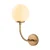 Opviq Zidna lampa Sferis-15030, 15x26x35cm, IP20, Zlatno-bela boje